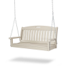 Nautical Recycled Plastic Porch Bench Swing From Polywood With Chain Kit