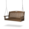 Nautical Recycled Plastic Porch Bench Swing From Polywood With Chain Kit