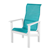 Hampton Sling High Back Dining Chair with Marine Grade Polymer Frame - 28 lbs.