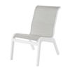 Malibu Sling Dining Armless Chair With Marine Grade Polymer Frame	