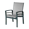 Skyway Sling Dining Arm Chair With Powder Coated Aluminum Frame