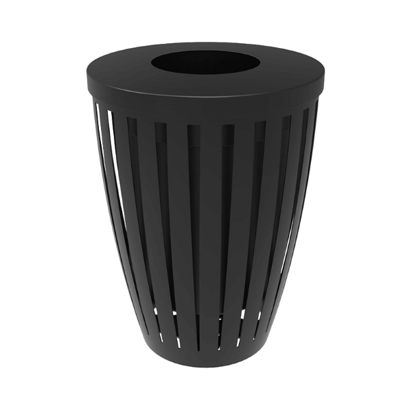 Elite Series 32 Gallon Downtown Thermoplastic Tapered Trash Receptacle