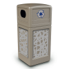 42 Gallon Intermingle Stainless Steel Paneled Recycle Receptacle