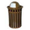36 Gallon Steel Powder Coated Trash Can w/ Liner - 95 Lbs.	