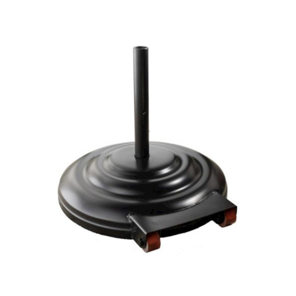 Aluminum 23" Umbrella Base with Wheels Powdercoated and Weighted with Concrete - 115 lbs.