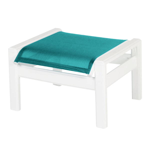 Hampton Sling Ottoman With Marine Grade Polymer Frame