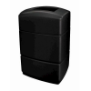 40 Gallon Poly Tec Polyethylene Rectangle Receptacle - Black