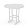 48 Inch Round Bar Table - White