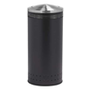 25 Gallon Precision Commercial Imprinted Steel Round Trash Receptacle With Flipper Door