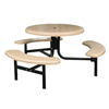 42 Round Fiberglass Picnic Table with Steel Frame