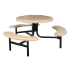 42 Round Fiberglass Picnic Table with Steel Frame