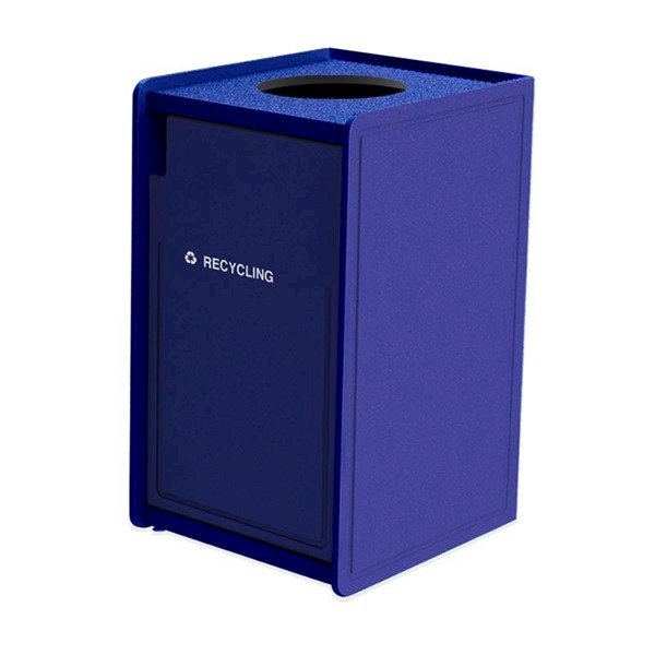 42-Gallon EarthCraft Top-Opening Plastic Recycling Receptacle - 92 lbs.