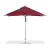 10 Foot Square Aluminum Frame Center Post Premium Umbrella with Marine Grade Fabric