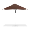 10 Foot Square Aluminum Frame Center Post Premium Umbrella with Marine Grade Fabric