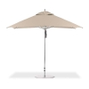 10 Foot Square Aluminum Frame Center Post Premium Umbrella with Marine Grade Fabric