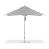 10 Foot Square Aluminum Frame Center Post Premium Umbrella with Marine Grade Fabric