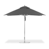 10 Foot Square Aluminum Frame Center Post Premium Umbrella with Marine Grade Fabric