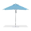 10 Foot Square Aluminum Frame Center Post Premium Umbrella with Marine Grade Fabric