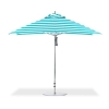 10 Foot Square Aluminum Frame Center Post Premium Umbrella with Marine Grade Fabric