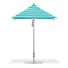 6.5 Foot Square Aluminum Rib Market Umbrella with Marine Grade Fabric Canopy