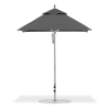 6.5 Foot Square Aluminum Rib Market Umbrella with Marine Grade Fabric Canopy