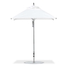 6.5 Foot Square Aluminum Rib Market Umbrella with Marine Grade Fabric Canopy