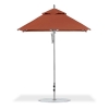 6.5 Foot Square Aluminum Rib Market Umbrella with Marine Grade Fabric Canopy