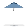 6.5 Foot Square Aluminum Rib Market Umbrella with Marine Grade Fabric Canopy