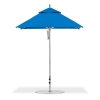 6.5 Foot Square Aluminum Rib Market Umbrella with Marine Grade Fabric Canopy