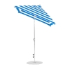 6.5 foot Square Fiberglass Crank Lift Auto Tilt Market Umbrella with Marine Grade Canopy