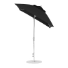 6.5 foot Square Fiberglass Crank Lift Auto Tilt Market Umbrella with Marine Grade Canopy