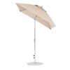 6.5 foot Square Fiberglass Crank Lift Auto Tilt Market Umbrella with Marine Grade Canopy