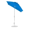 6.5 foot Square Fiberglass Crank Lift Auto Tilt Market Umbrella with Marine Grade Canopy