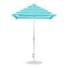 6.5 foot Square Fiberglass Crank Lift Market Umbrella with Marine Grade Canopy