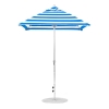 6.5 foot Square Fiberglass Crank Lift Market Umbrella with Marine Grade Canopy