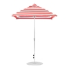 6.5 foot Square Fiberglass Crank Lift Market Umbrella with Marine Grade Canopy