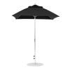 6.5 foot Square Fiberglass Crank Lift Market Umbrella with Marine Grade Canopy