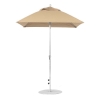 6.5 foot Square Fiberglass Crank Lift Market Umbrella with Marine Grade Canopy