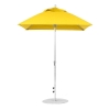 6.5 foot Square Fiberglass Crank Lift Market Umbrella with Marine Grade Canopy