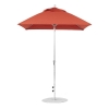 6.5 foot Square Fiberglass Crank Lift Market Umbrella with Marine Grade Canopy