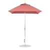 6.5 foot Square Fiberglass Crank Lift Market Umbrella with Marine Grade Canopy