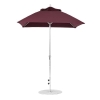 6.5 foot Square Fiberglass Crank Lift Market Umbrella with Marine Grade Canopy