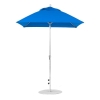 6.5 foot Square Fiberglass Crank Lift Market Umbrella with Marine Grade Canopy