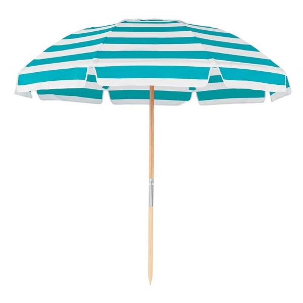 7.5 Foot Diameter Fiberglass Beach Umbrella with Acrylic Canopy