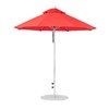 7.5 Foot Diameter Fiberglass Market Umbrella, Marine Grade Canopy