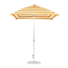 7.5 foot Square Fiberglass Crank Market Umbrella with Marine Grade Canopy