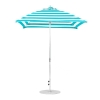 7.5 foot Square Fiberglass Crank Market Umbrella with Marine Grade Canopy