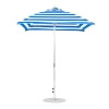 7.5 foot Square Fiberglass Crank Market Umbrella with Marine Grade Canopy