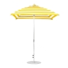 7.5 foot Square Fiberglass Crank Market Umbrella with Marine Grade Canopy