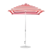 7.5 foot Square Fiberglass Crank Market Umbrella with Marine Grade Canopy